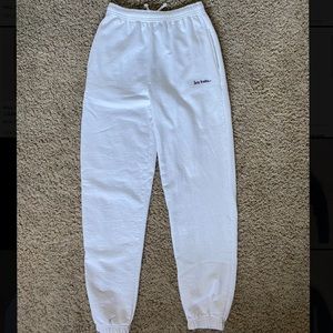 URBAN OUTFITTERS WHITE SWEATS